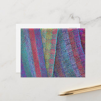 Cartes Pour Fêtes Annuelles Tissu Tissé Multicolore