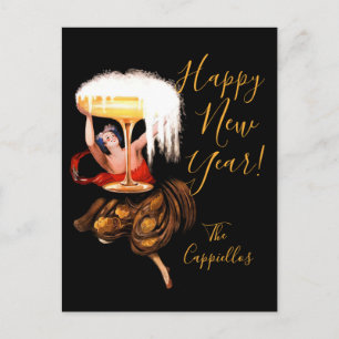 Cartes Pour Fêtes Annuelles Toast au Champagne