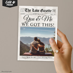 Cartes Pour Fêtes Annuelles Toi & Moi On S'en Sort, Journal de l'Amour Personn