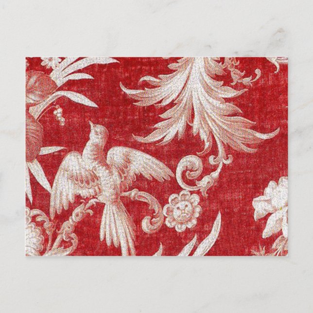 Cartes Pour Fêtes Annuelles Toile rouge de Noël (Devant)
