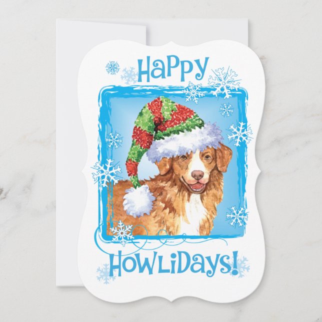 Cartes Pour Fêtes Annuelles Toller heureux de Howlidays (Devant)