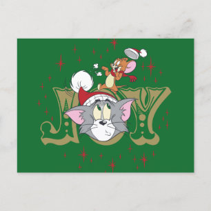 Cartes Pour Fêtes Annuelles Tom et Jerry Holiday Joy