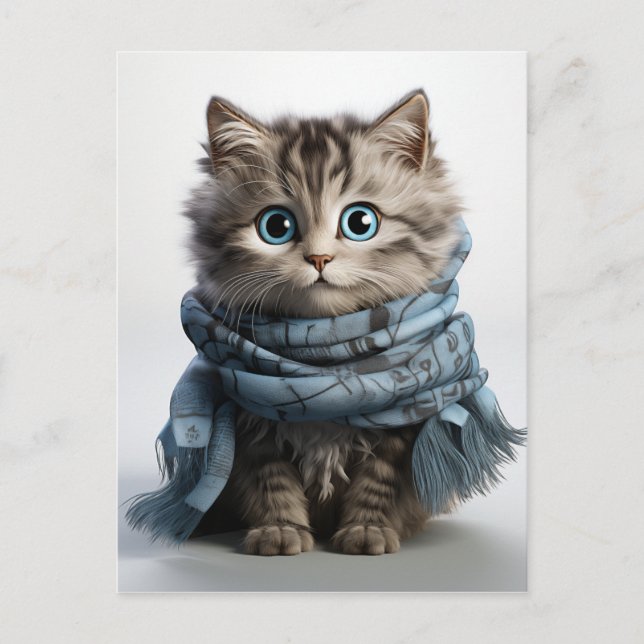 Cartes Pour Fêtes Annuelles Tommy, le Tabby Cat le plus souple (Devant)