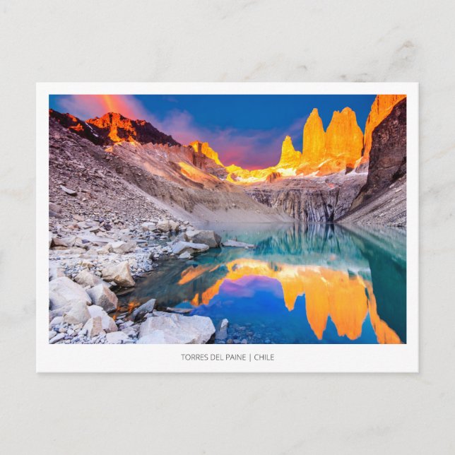 Cartes Pour Fêtes Annuelles Torres del Paine, Chili (Devant)