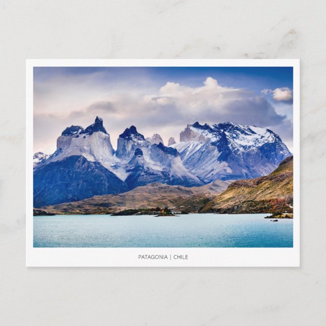 Cartes Pour Fêtes Annuelles Torres del Paine en Patagonie au Chili (Devant)