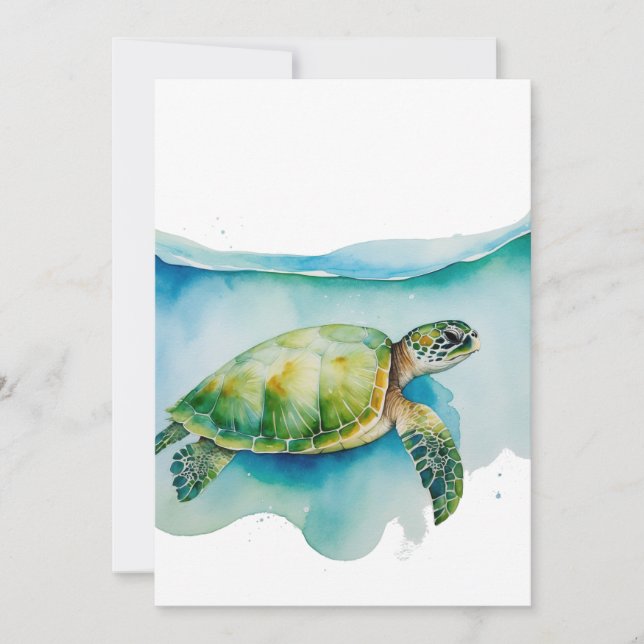 Cartes Pour Fêtes Annuelles Tortue de mer Hawaiian Honu Océan Hawaii Island Lo (Devant)