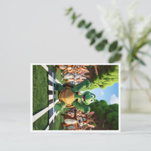 Cartes Pour Fêtes Annuelles Tortue la gagnante.