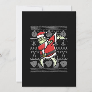 Cartes Pour Fêtes Annuelles Tortue mignonne qui fait le dab, Noël dégueu Hallo