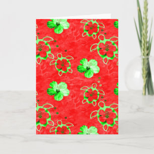 Cartes Pour Fêtes Annuelles Tortues Honu