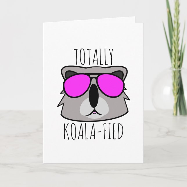 Cartes Pour Fêtes Annuelles Totalement Koalafié (Devant)