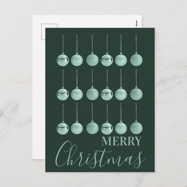 Cartes Pour Fêtes Annuelles Totally Baubled Christmas Ornament Vector Design  (Devant / Derrière)