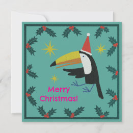 Cartes Pour Fêtes Annuelles Toucan Christmas