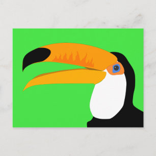 Cartes Pour Fêtes Annuelles Toucan oiseau de bande dessinée comique drôle sour