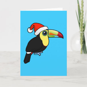 Cartes Pour Fêtes Annuelles toucan Quille-affiché Père Noël