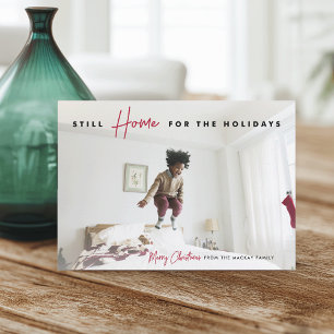 Cartes Pour Fêtes Annuelles Toujours à la maison Funny Joyeux Noël Photo