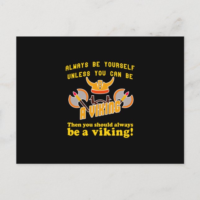 Cartes Pour Fêtes Annuelles Toujours être un viking (Devant)