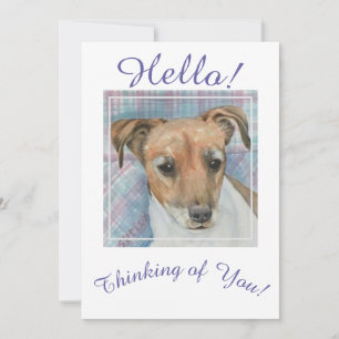 Cartes Pour Fêtes Annuelles Toujours penser à vous Terrier Chiot