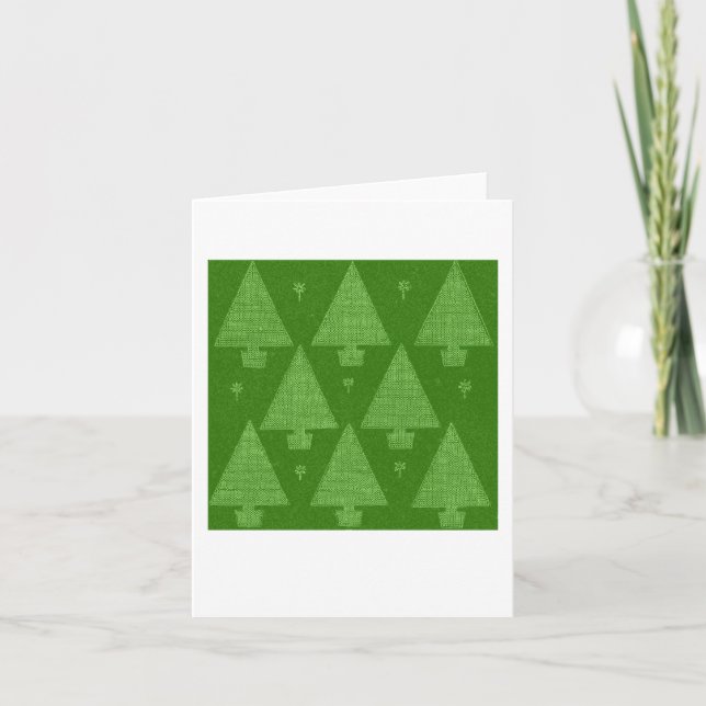 Cartes Pour Fêtes Annuelles Toujours vert (Devant)