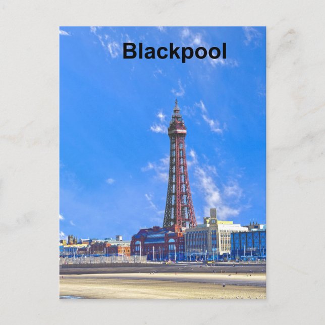 Cartes Pour Fêtes Annuelles Tour Blackpool (Devant)