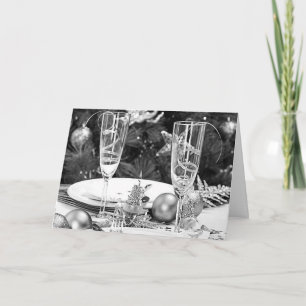 CARTES POUR FÊTES ANNUELLES **TOUR DE CHAMPAGNE** POUR UNE NOËL TRÈS JOLIE