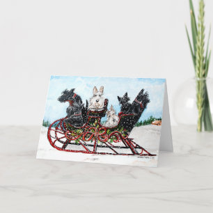 Cartes Pour Fêtes Annuelles Tour de Sleigh de Scottie