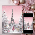 Cartes Pour Fêtes Annuelles Tour Eiffel, Père Noël, Paris Chic Rose Noël<br><div class="desc">Découvrez la magie d'un Noël parisien avec notre "Tour Eiffel, Père Noël, Paris Chic Pink Christmas Card". Cette carte exquise allie avec charme élégance parisienne et joie de vivre. L'emblématique Tour Eiffel s'élève sur fond de tons roses chics, Père Noël apportant une touche de fantaisie festive. Envoyez vos voeux de...</div>