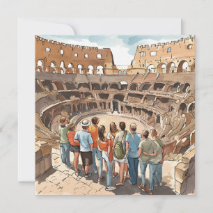 Cartes Pour Fêtes Annuelles Touristes au Colisée de Rome