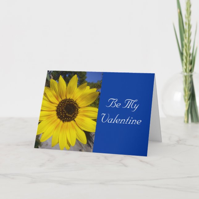 Cartes Pour Fêtes Annuelles tournesol de valentines (Devant)