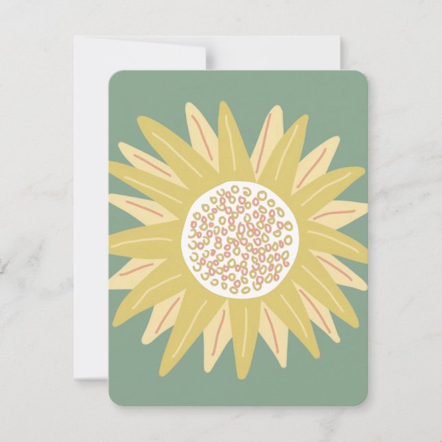 Cartes Pour Fêtes Annuelles Tournesol géant (Devant)
