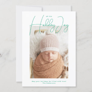 Cartes Pour Fêtes Annuelles Tous Joyeux Joyeux Joyeux Joyeux Joyeux Script Bra