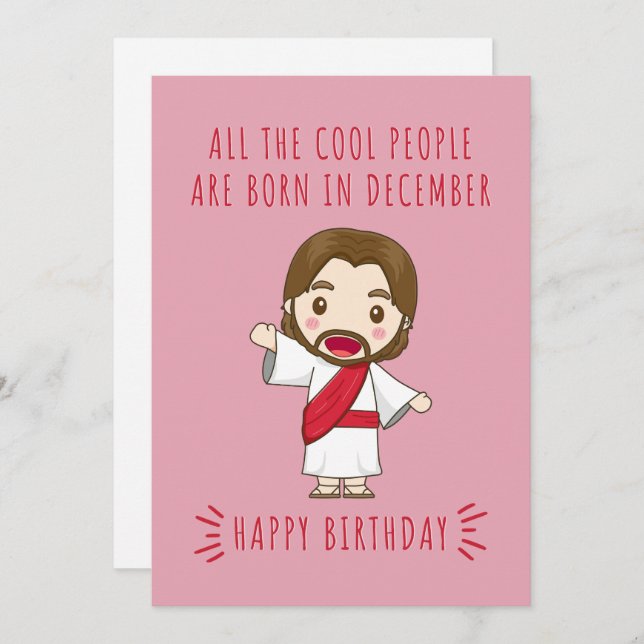 Cartes Pour Fêtes Annuelles Tous les gens cool sont nés le jour d'anniversaire (Devant / Derrière)