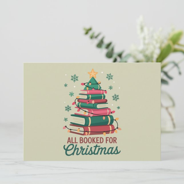 Cartes Pour Fêtes Annuelles Tous Réservés Pour Noël Bibliothécaire Amoureux De (Debout devant)