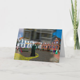 Cartes Pour Fêtes Annuelles Tout à coup tout s'est mal passé pour la sorcière 