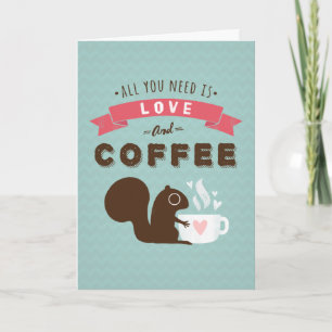 Cartes Pour Fêtes Annuelles Tout ce dont vous avez besoin est l'amour et le ca