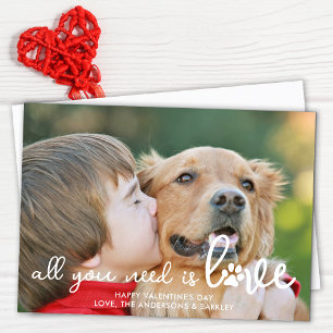Cartes Pour Fêtes Annuelles Tout Ce Dont Vous Avez Besoin Est Love Paw Custom