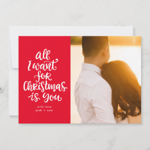 Cartes Pour Fêtes Annuelles Tout ce que je veux pour Noël c'est VOUS en texte