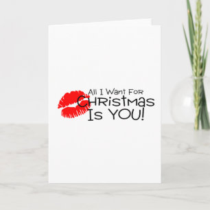 Cartes Pour Fêtes Annuelles Tout Ce Que Je Veux Pour Noël Est Toi