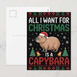 Cartes Pour Fêtes Annuelles Tout ce que je veux pour Noël est un Sweat Ugly Ca