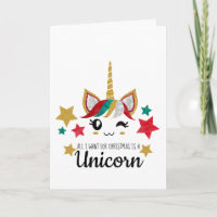 Tout ce que je veux pour Noël est une licorne