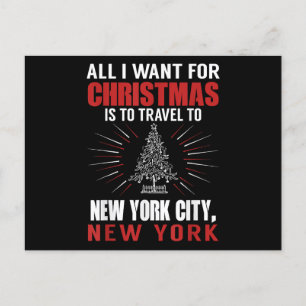 Cartes Pour Fêtes Annuelles Tout Ce Que Je Veux Pour Voyage De Noël À New York