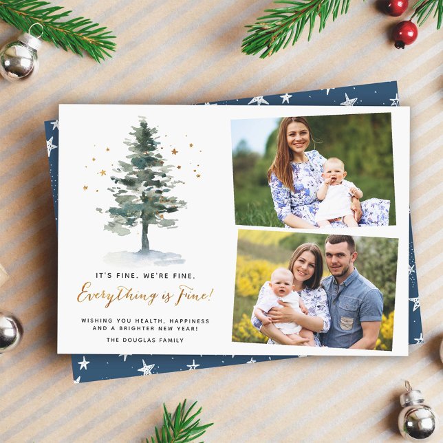 Cartes Pour Fêtes Annuelles Tout est bien amusant Noël Citation 2 Photo (Créateur téléchargé)