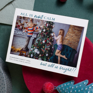 Cartes Pour Fêtes Annuelles Tout est lumineux minimaliste Noël Enfants Photo