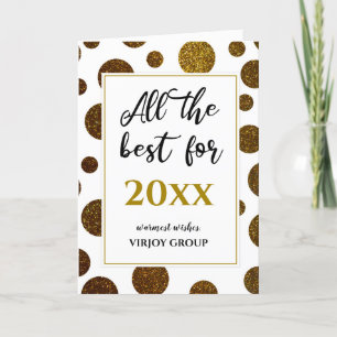 Cartes Pour Fêtes Annuelles Tout Le Meilleur Pour Le Nouvel An Business Modern