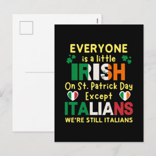 Cartes Pour Fêtes Annuelles Tout le monde est un peu irlandais à la Saint-Patr