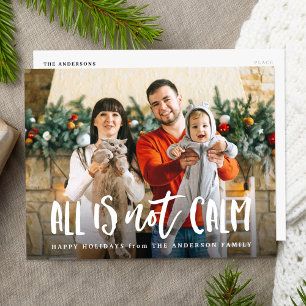 Cartes Pour Fêtes Annuelles Tout n'est pas calme   Photo amusante