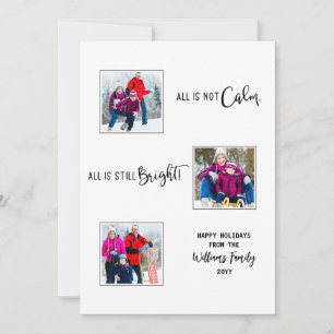 Cartes Pour Fêtes Annuelles Tout n'est pas calme Tout est encore brillant Funn