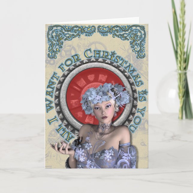 Cartes Pour Fêtes Annuelles Tout que je veux pour Noël est vous (Devant)