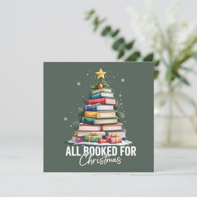 Cartes Pour Fêtes Annuelles Tout réservé pour le cadeau de Noël Bibliothécaire (Debout devant)