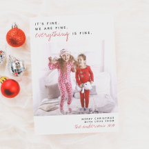 Tout Va Bien | Funny Joyeux Noël Photo