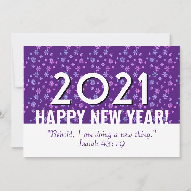 Cartes Pour Fêtes Annuelles TOUTE ANNÉE Pneus | HEUREUSE NOUVELLE ANNÉE 2021 (Devant)